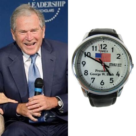 bush watches by presidents